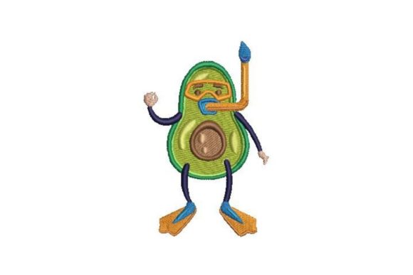 Avocado Scuba Diver: A Playful Embroidery Review