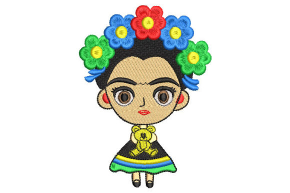 Child Doll: A Sweet Embroidery Design for Handmade Baby Gifts