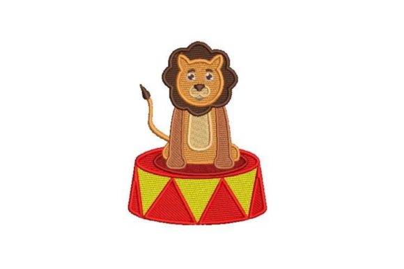 Circus Lion: A Playful Holiday Embroidery Choice