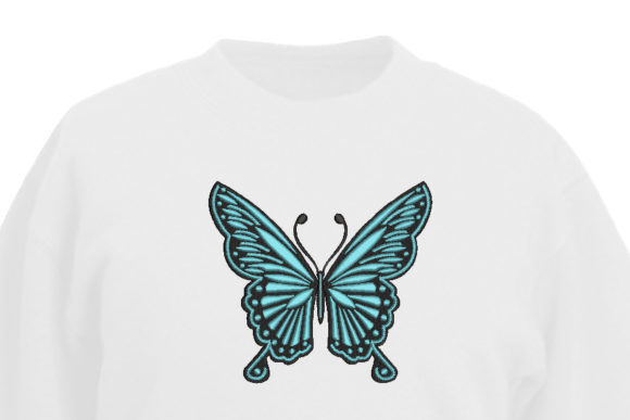Review: Decorative Blue and Black Butterfly Embroidery