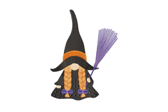 Review: Halloween Gnome Girl in Witch Dress Design