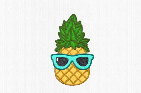 Review: Pineapple with Sunglasses Embroidery Design