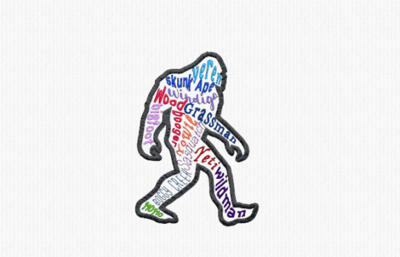 Reviewing Names of Bigfoot for Real Embroidery Projects