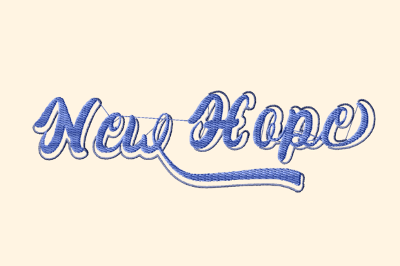 Reviewing New Hope Blue Shadowed Lettering