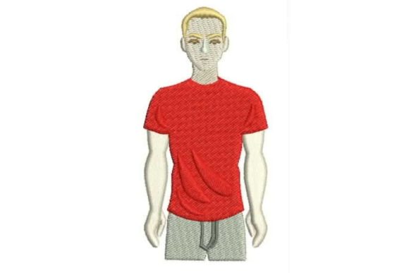Reviewing Person Wearing a Red T-shirt for Gifts