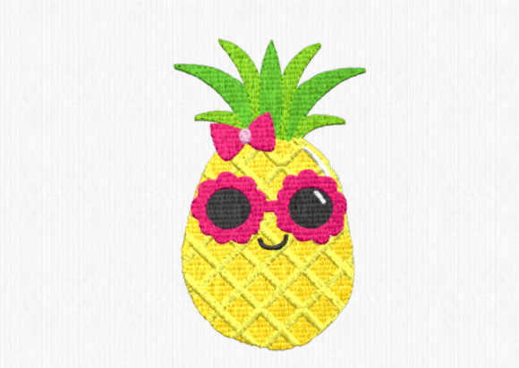 Sweet Pineapple: A Tropical Twist for Holiday Embroidery